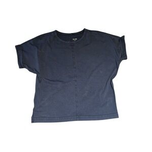 PurePima Women’s Dolman Tee in navy blue - S